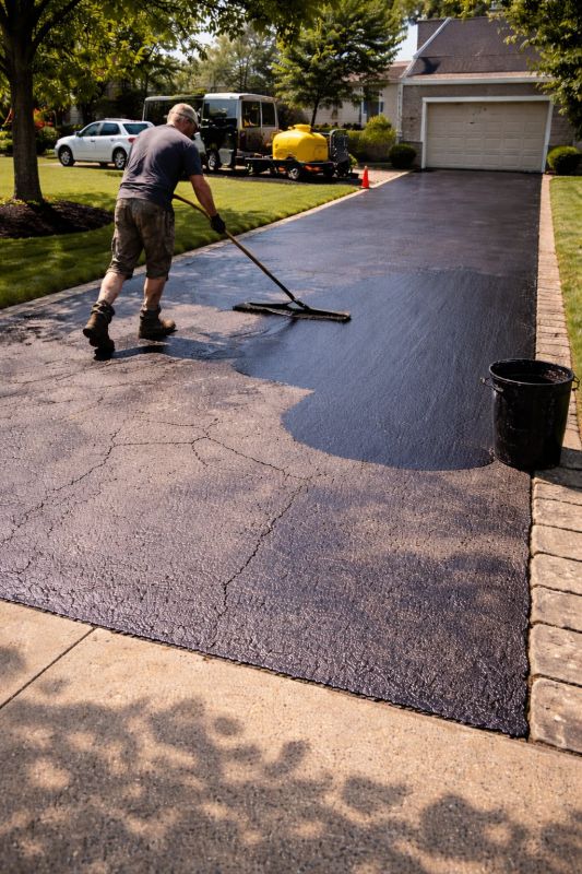 Blacktop Driveway Sealing in Tampa, FL